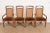 Mid-Century Modern Drexel Heritage Mid-Century Modern Walnut and Cane High Back Dining Chairs, Set of Four For Sale - Image 3 of 12