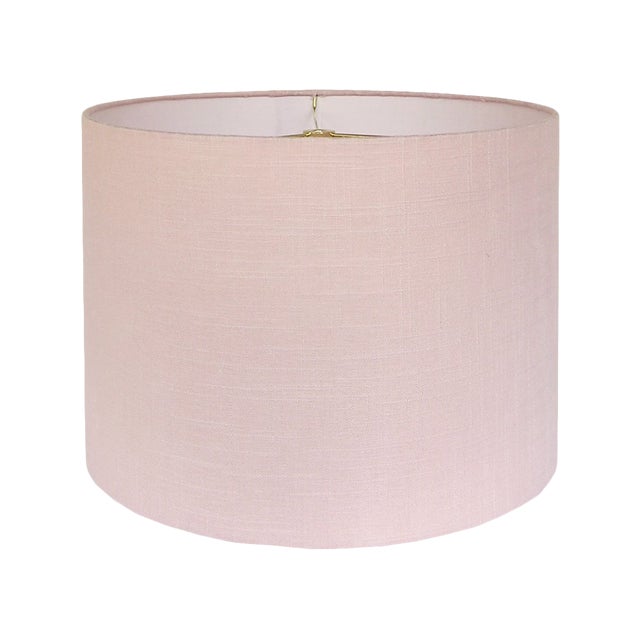 Large Blush Linen Custom lampshade Chairish