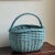 Cornflower Blue Vintage Cornflower Blue European-Style Market Basket For Sale - Image 8 of 12