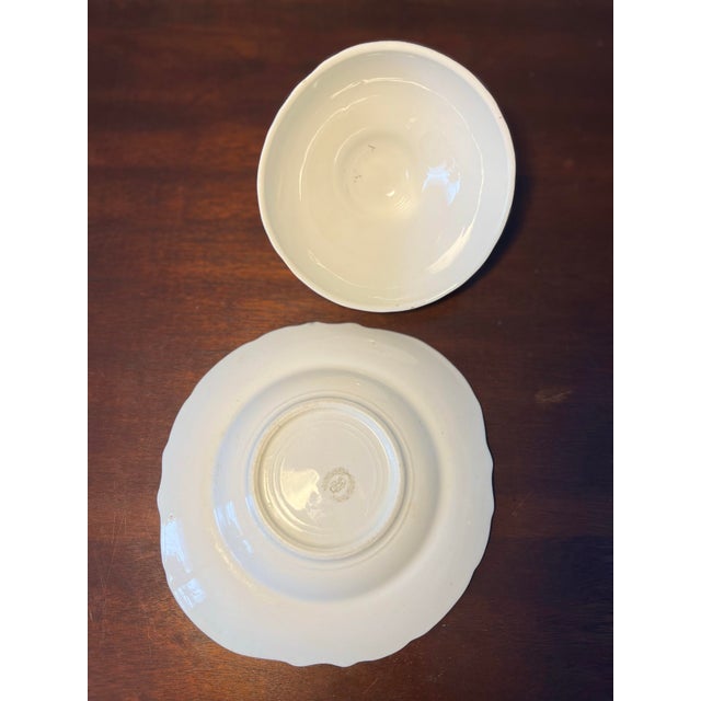 Ceramic Antique East Palestine Pottery Co. Covered Butter Dish For Sale - Image 7 of 7