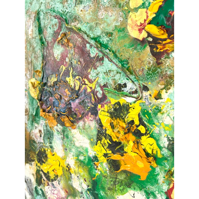 "Garden Series in a Dream" - Abstract Expressionist Acrylic on Canvas Vibrant and expressive composition by California...