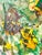 "Garden Series in a Dream" - Abstract Expressionist Acrylic on Canvas Vibrant and expressive composition by California...