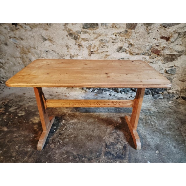 French Bistro Table in Pine, 1930s For Sale - Image 11 of 15