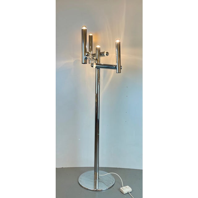 Space Age Floor Lamp attributed to Goffredo Reggiani, Italy, 1970s For Sale - Image 12 of 12