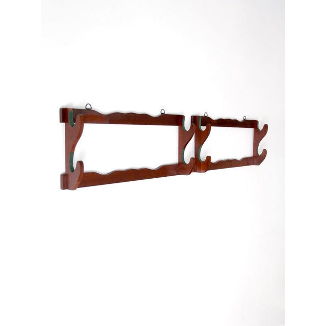 Mid-Century Wooden Gun Rack Pair For Sale - Image 9 of 17