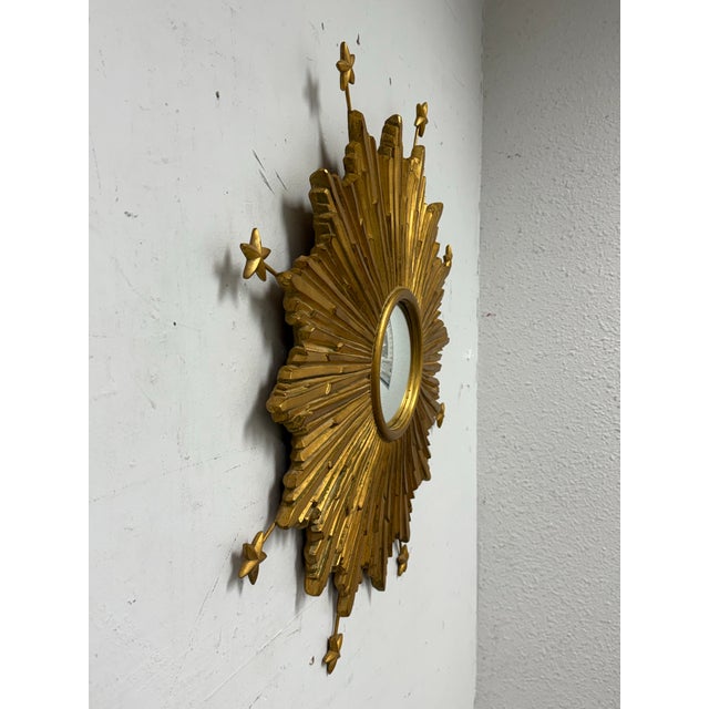 2010s Carol Canner for Carvers Guild Starburst Mirror For Sale - Image 5 of 12