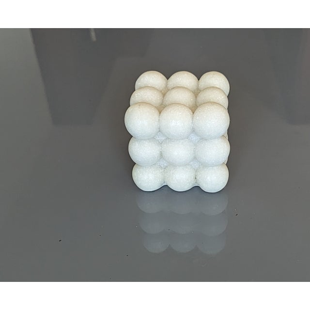 Nanette Lepore Polyresin Bubble Cube Sculpture For Sale - Image 4 of 5