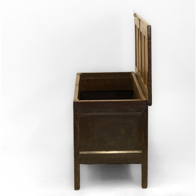 Charles II Oak Panel Coffer Chest, 1680 For Sale - Image 16 of 18