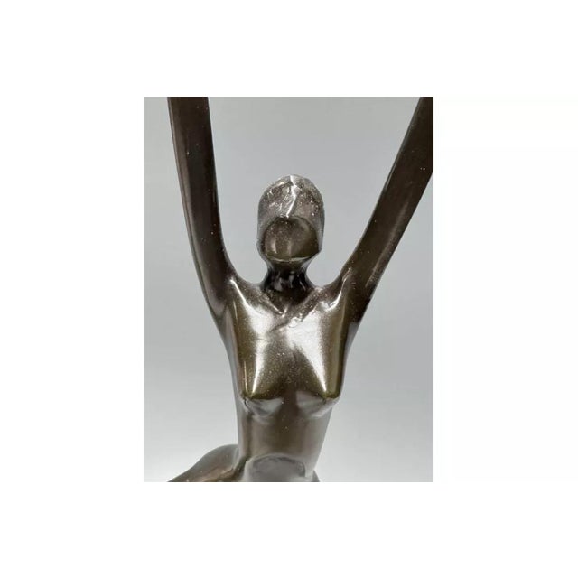 Somchai Hattakitkosol, Bronzed Ballerina Figures on Marble Plinths, 1990s, Bronze For Sale - Image 4 of 7
