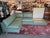 Fitzgerald Modular Teal Leather Sofa With Storage Ottoman, Set For Sale - Image 15 of 17