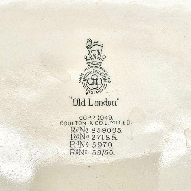 Royal Doulton “Old London Square” Jug Pitcher D6291 — Charles Dickens Series, 1949 For Sale - Image 15 of 15