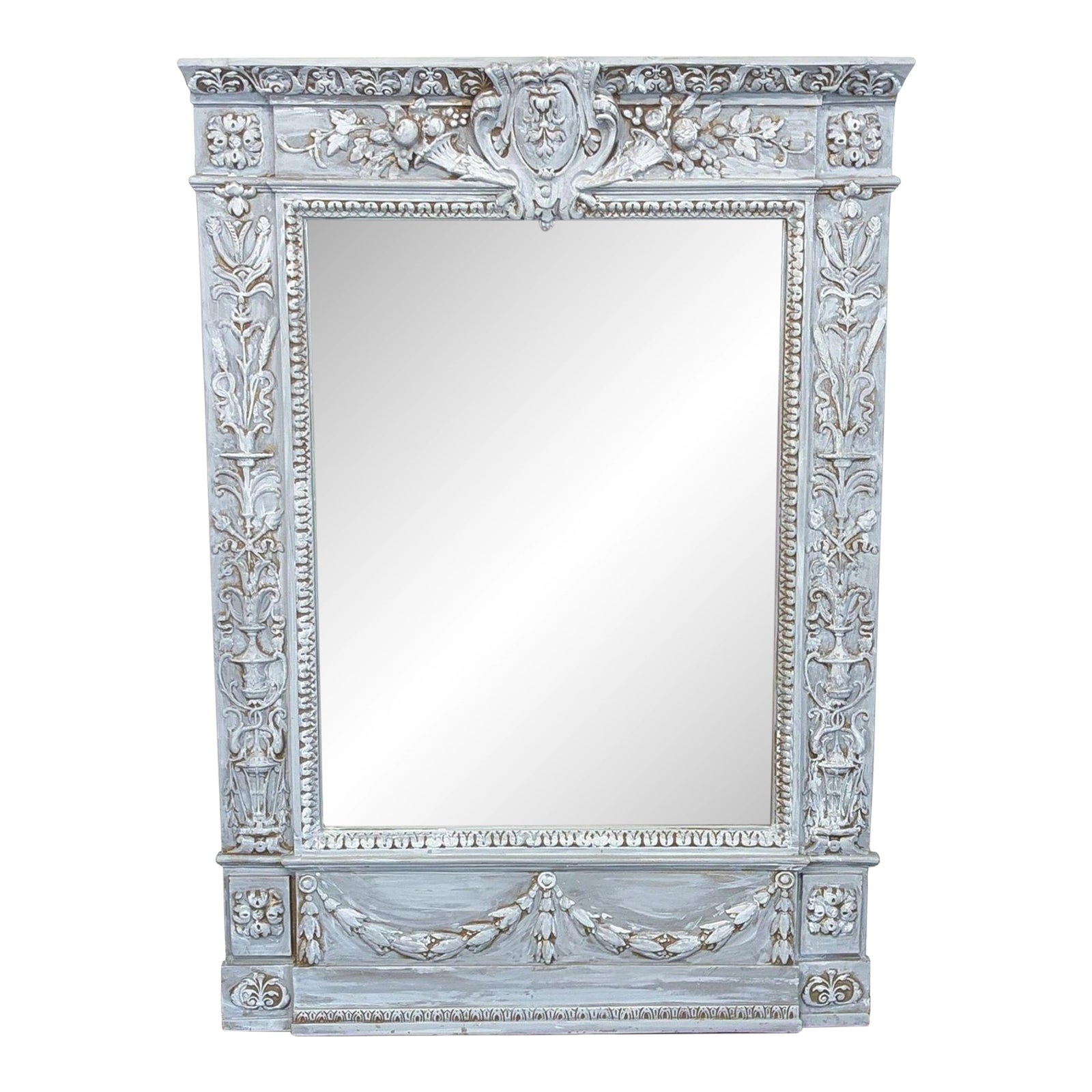 Goalmaker Carved Mirror | Chairish