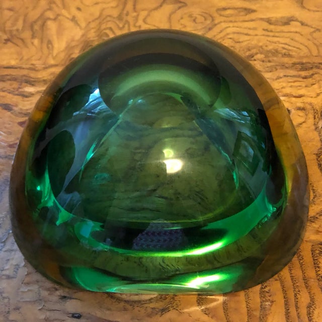 Green Murano Sommerso Bowl For Sale - Image 8 of 10
