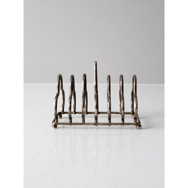 Art Deco Art Deco Silver-Plated English Toast Rack For Sale - Image 3 of 8
