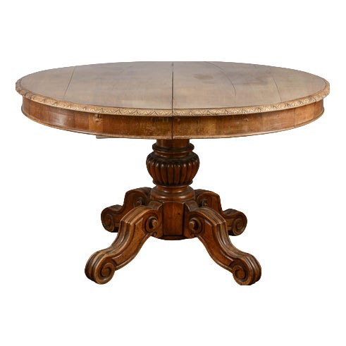 Antique Extendable Oval Table, 1800s For Sale