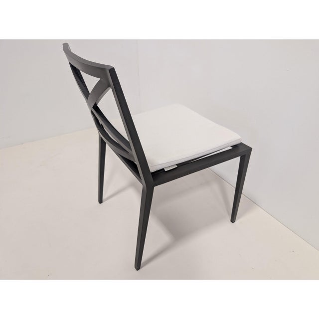 Azimuth Cross Armchairs, Set of 6 For Sale - Image 4 of 13