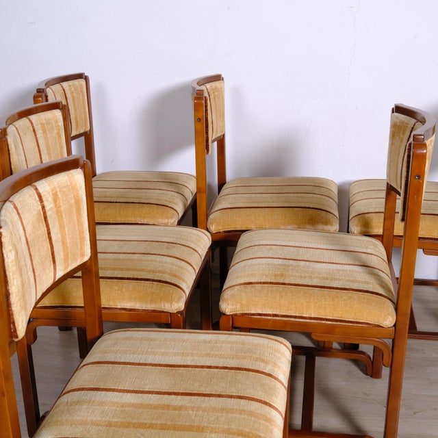 Vintage Italian Chairs in Solid Wood, 1980s, Set of 6 For Sale - Image 13 of 18