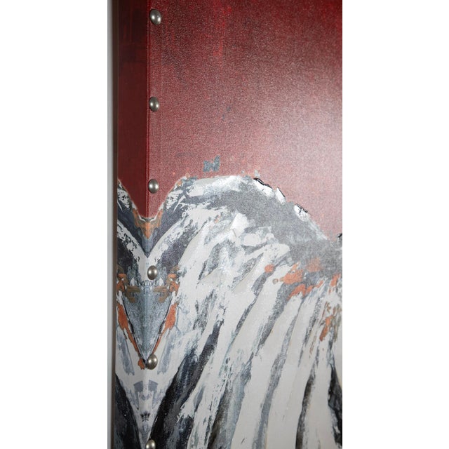 Late 20th Century Contemporary Zebra Portrait – Embellished Giclée on Canvas, 48" X 48" For Sale - Image 5 of 5