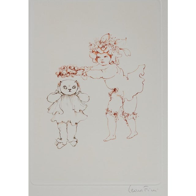 Léonor Fini, The Coronation of the Cat, Original Engraving For Sale - Image 6 of 6