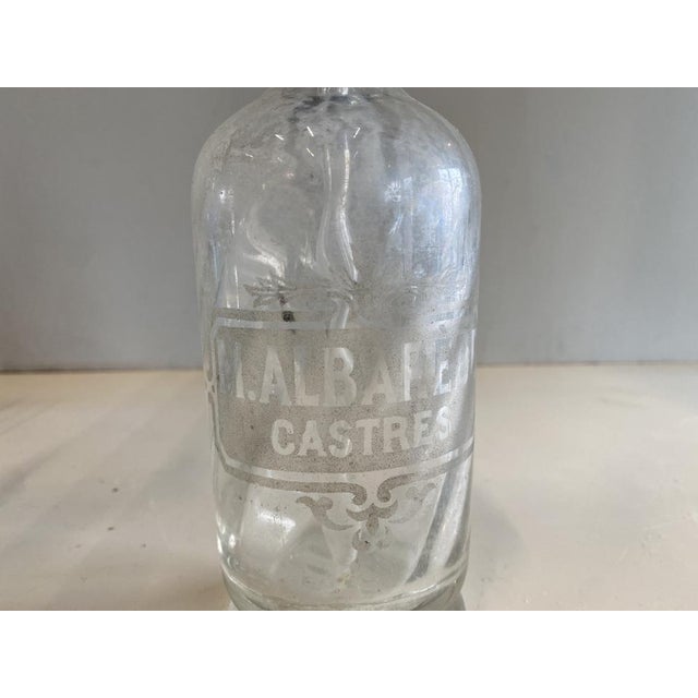 Small Blue Glass Seltzers Soda Syphons Bottles, 1890s, Set of 2 For Sale - Image 11 of 16