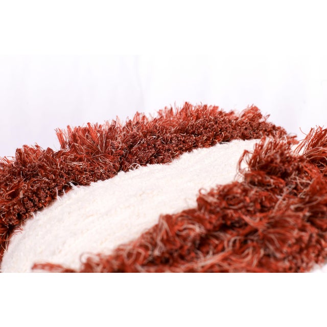 Contemporary Fringe Furry Mushroom Pillow Cover by R & U Atelier For Sale - Image 3 of 4