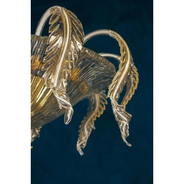 Venetian Murano Glass Chandelier or Ceiling Light, 1970 For Sale - Image 3 of 12