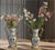 Vintage Ormolu Rococo Ceramic Urns With Floral Motif- A Pair For Sale - Image 10 of 15