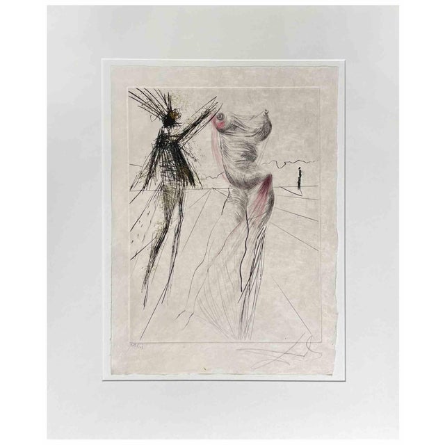 Le Buste, from the Series "Faust" (La Nuit de Walpurgis), is an artwork realized in 1968/69. Etching, Drypoint, Watercolor...
