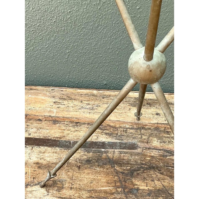 Vintage Arrow Motif Tripod Table For Sale - Image 10 of 18