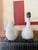 1990s Vintage Wildwood Ceramic Geese in Sepia Cream Crackle Glaze Figurines - A Pair For Sale - Image 5 of 11