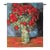 Van Gogh Poppy Vase Loom Woven Tapestry - 80 X 65 Cm (2'7" X 2'2") - Requires Rod Size 2 For Sale