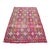 Mid 20th Century 60s Vintage Handmade Turkish Pink Kilim Jejim Boho Area Rug For Sale