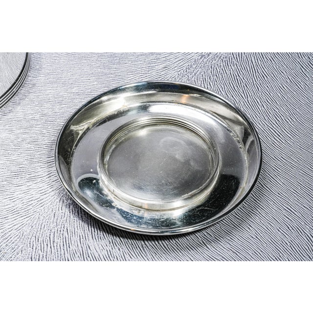 1960s Classic Vintage Mid Century Modern MCM Banded Silverplate Ice Bucket Barware Home Decor For Sale - Image 15 of 17
