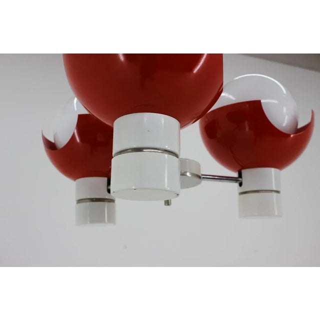 Space Age Chandelier attributed to Napako, Czechoslovakia, 1970s For Sale - Image 6 of 13