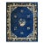 1920s Blue Scene Animals Deco Antique Peking Chinese Knotted Wool 9'x 11' 4" Rug For Sale