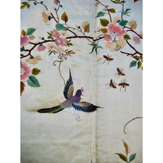 Chinese Silk Embroidery Curtains 19 Century For Sale - Image 11 of 16