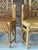 Pair Vintage Brighton Pavilion Style High-Back Fretwork Bamboo Rattan Armchairs For Sale - Image 9 of 12