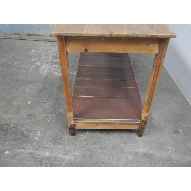Vintage Fir Counter, 1970s For Sale - Image 4 of 11