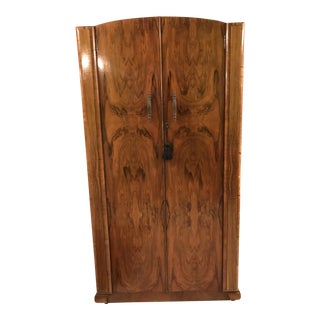 Circa 1930 Walnut Wardrobe For Sale
