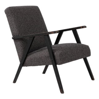 1960s Czech Upholstered Armchair For Sale