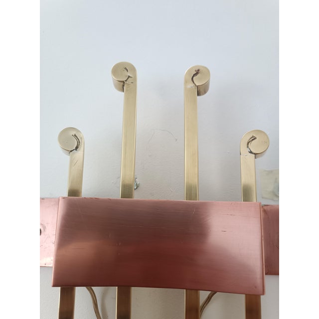 Large Wall Lamp in the style of Arlus Lunel, 1960s For Sale - Image 6 of 9