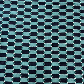 McLaurin Piercy Oxford in Teal Heavy Weight Belgium Linen Fabric - 2 Yards For Sale