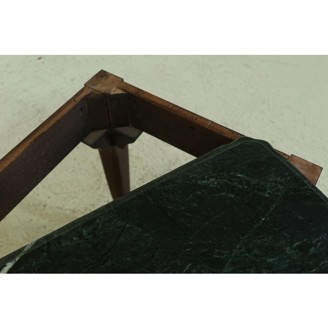 Marble Top Ball & Claw Mahogany Mixing Occasional Table For Sale - Image 9 of 10