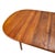 1980s 1980s Danish Modern Solid Teak Dining Table W/ Leaf, Oval Extension Table For Sale - Image 5 of 16