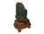 Vintage Naturalistic Scholars Rock Sculpture Dark Green Stone Cicada Accent For Sale - Image 9 of 15