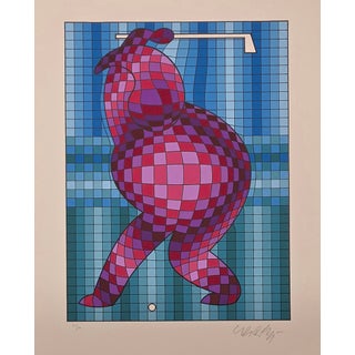 1980s Victor Vasaerly Golfer Variant #1 For Sale