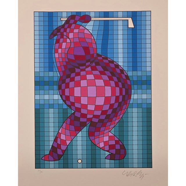 1980s Victor Vasaerly Golfer Variant #1 For Sale