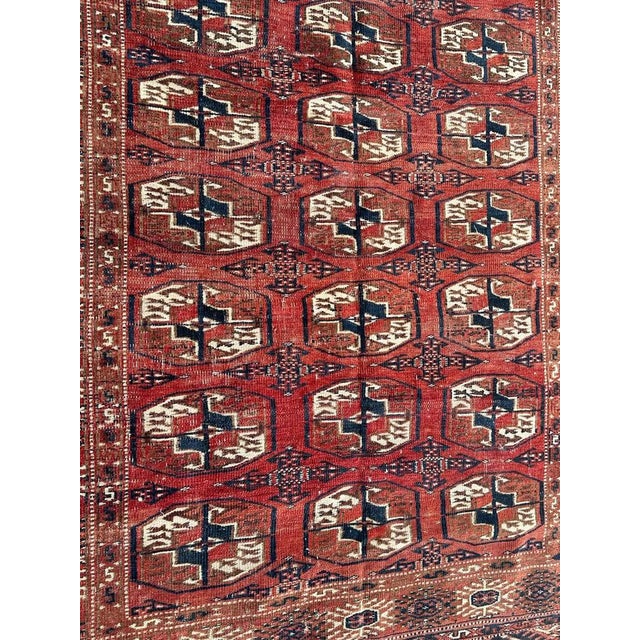 19th Century Turkmen Bokhara Rug, 1890s For Sale - Image 5 of 18
