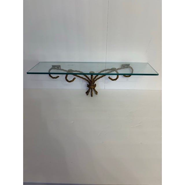 Hollywood Regency Vintage Hollywood Regency Style Wall Shelf-a Set For Sale - Image 3 of 4