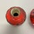 German Studio Pottery Vase Objects in Red Black Ceramic from Otto Keramik, 1970, Set of 3 For Sale - Image 9 of 18